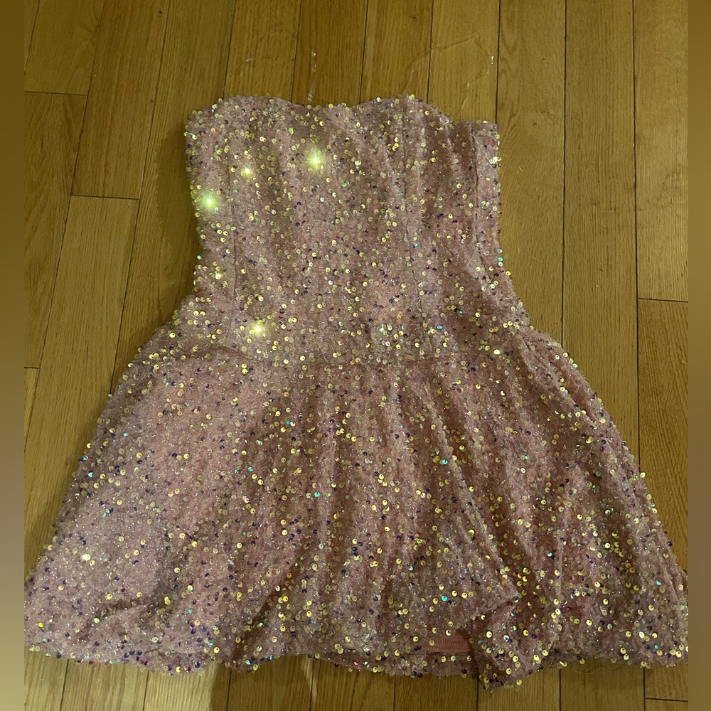Pink Sequin Dress